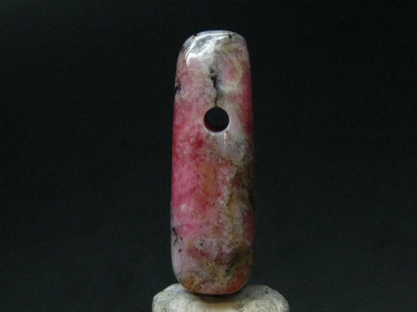 Rare Pink Tugtupite Metal Free Pendant From Greenland - 1.5" - 8.87 Grams