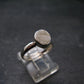 Very Rare White Cryolite 925 Silver Ring from Greenland - Size 6 - 1.84 Grams