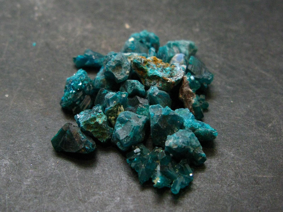 Very Nice Lot of 10 Dioptase Crystals from Congo - 132.0 Grams