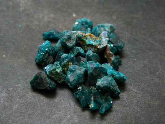 Very Nice Lot of 10 Dioptase Crystals from Congo - 132.0 Grams