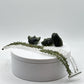 Moldavite & Herkimer Diamond Bracelet – Triple Strand - 17.73 Grams