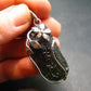 Large Gem Moldavite Tektite SS Pendant From Czech Republic - 8.25 Grams - 1.8"
