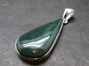 Bloodstone Silver Plated Pendant From India - 1.9" - 7.41 Grams