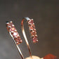 Genuine Alexandrite Gem Silver Earrings From Russia - 0.92 Grams