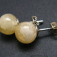 The Most Classic Earring Styles!! Natural 8mm Round Ball Citrine Gemstones 925 Silver Stud Earrings