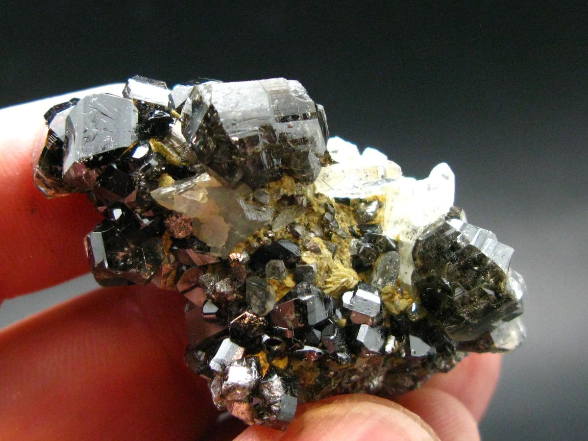 Cassiterite & Quartz Cluster From Bolivia - 1.9" - 55.37 Grams