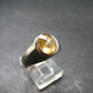 Fabulous Untreated Faceted Gem Imperial Topaz 925 Silver Ring from Brazil - Size 9 - 5.51 Grams