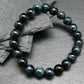 Hawks Eye Genuine Bracelet ~ 7 Inches ~ 8mm Round Beads