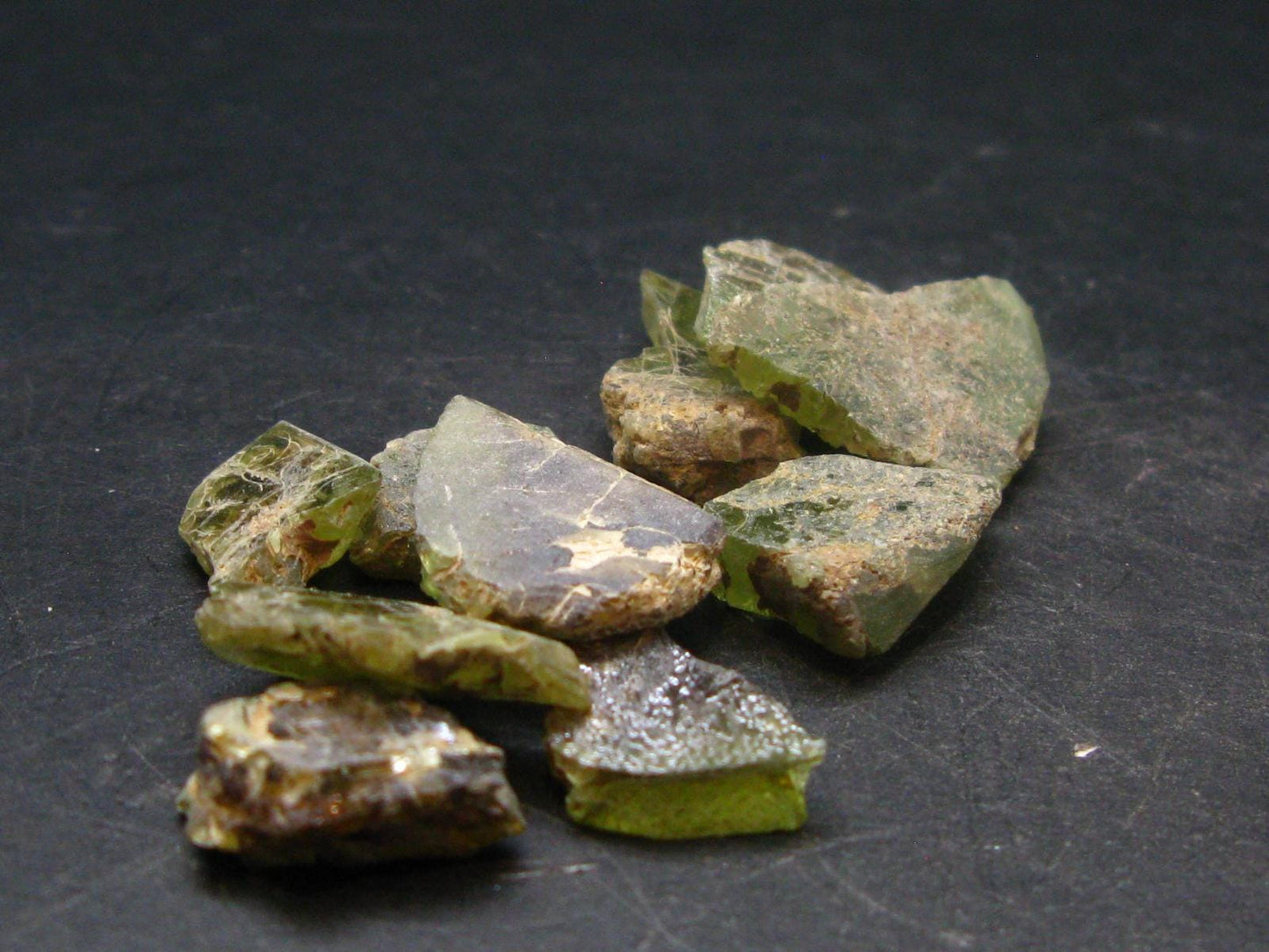 Lot of 10 Titanite Sphene Crystals From Brazil - 14.49 Grams