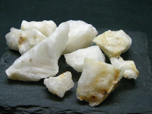 Rare Lot of 10 Cryolite Crystals From Greenland - 88.05 Grams