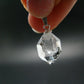 Fine Natural Herkimer Diamond Silver Pendant From New York 0.9" - 2.0 Grams