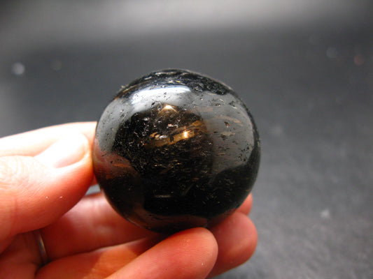 Nuumite Nuummite Sphere Ball From Greenland - 1.5" - 103.72 Grams