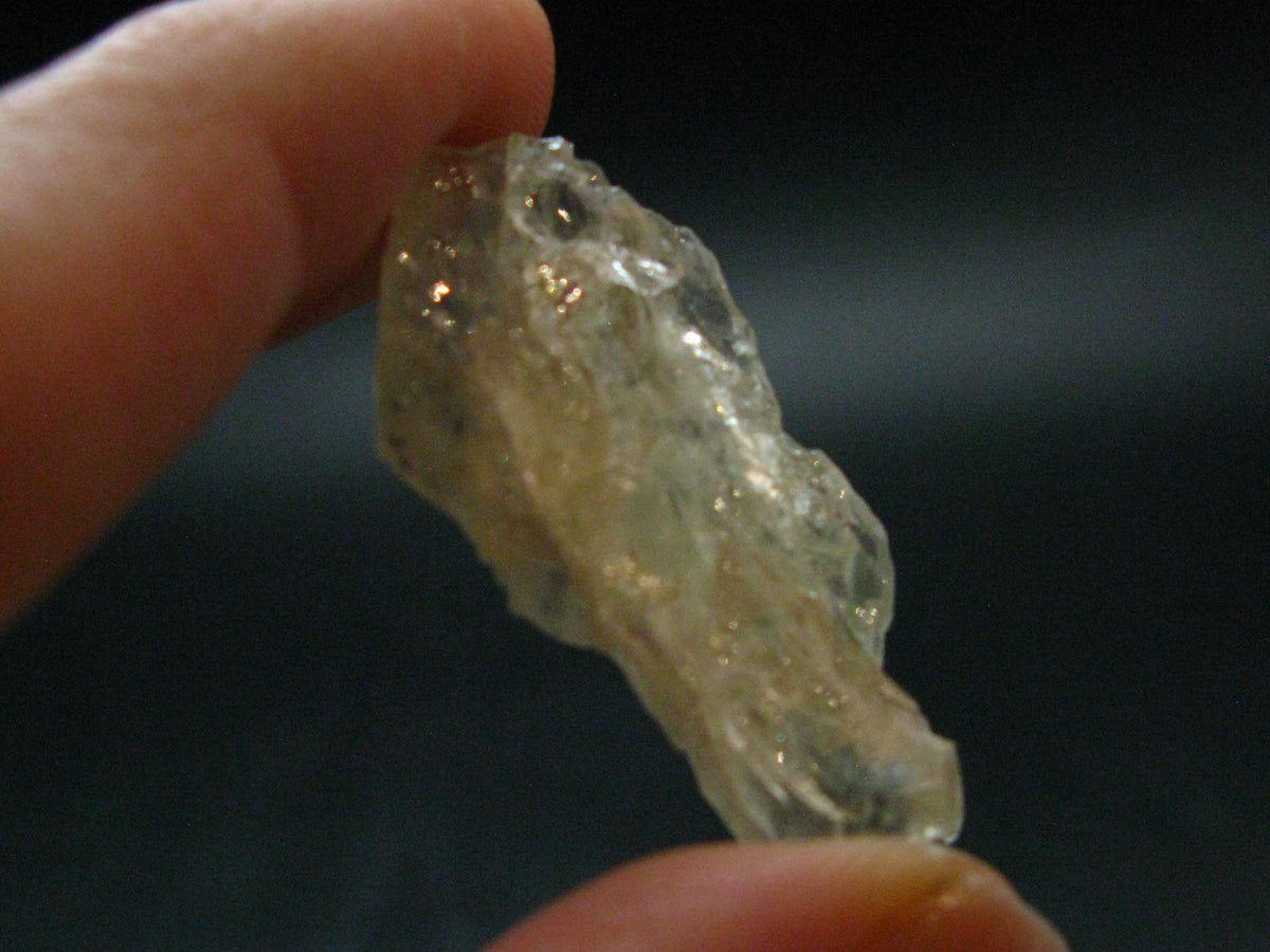 Lot of 10 Gem Hiddenite Spodumene Crystals From Brazil - 34.52 Grams