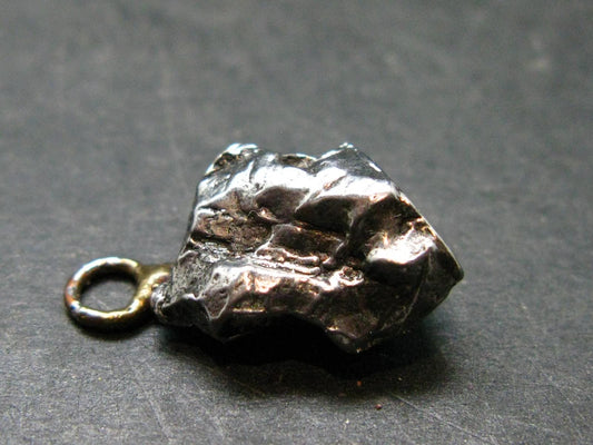 Large Campo Del Cielo Meteorite Pendant from Argentina - 0.9" - 2.92 Grams