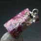 Bixbite Red Emerald Beryl Silver Pendant From Utah USA - 6.36 Carats - 0.8"