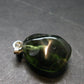 Moldavite Tektite Silver Pendant from Czech Republic - 0.9" - 1.9 Grams