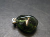 Moldavite Tektite Silver Pendant from Czech Republic - 0.9" - 1.9 Grams