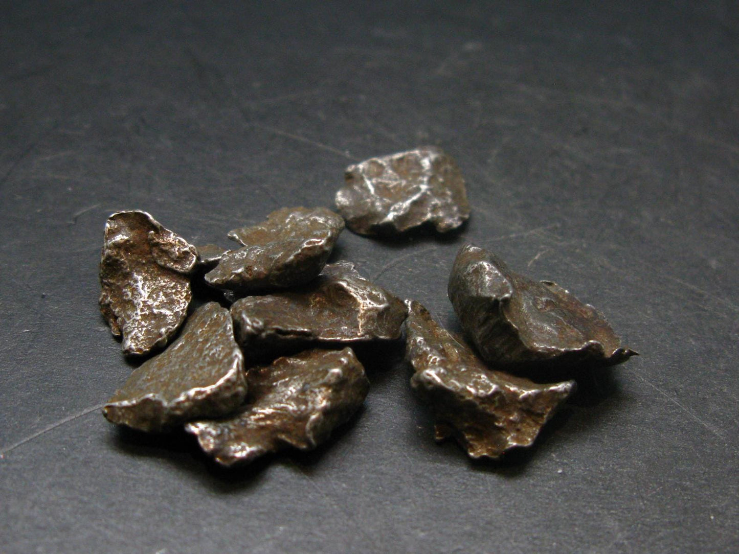 lot Of 10 Sikhote Alin Meteorites From Russia - 25.34 Grams