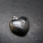 Rare ISUA Stone Silver Heart Pendant From Greenland - 1.0" - 4.62 Grams