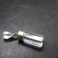 Fantastic Gemmy Aquamarine Crystal Silver Pendant From Brazil - 1.0" - 1.94 Grams