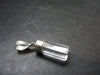 Fantastic Gemmy Aquamarine Crystal Silver Pendant From Brazil - 1.0" - 1.94 Grams