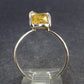Fabulous Untreated Imperial Topaz 925 Silver Ring from Brazil - 2.87 Grams - Size 9.25