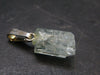 Aquamarine Crystal Silver Pendant From Namibia - 0.8" - 1.08 Grams