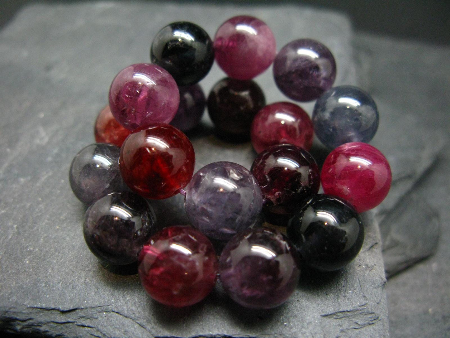 AAA Grade Gem Spinel Genuine Bracelet ~ 7 Inches ~ 11mm Round Beads