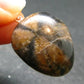 Perfect Cross-Shaped Andalusite (Variety of Chiastolite) Polished Silver Pendant from China - 1.3" - 12.18 Grams