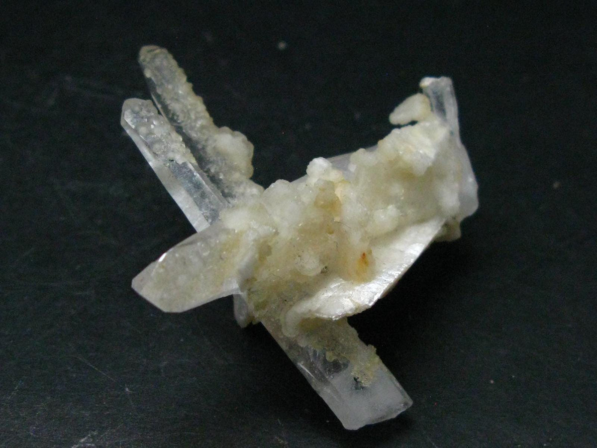 Bertrandite on Quartz cluster from Russia - 2.1"