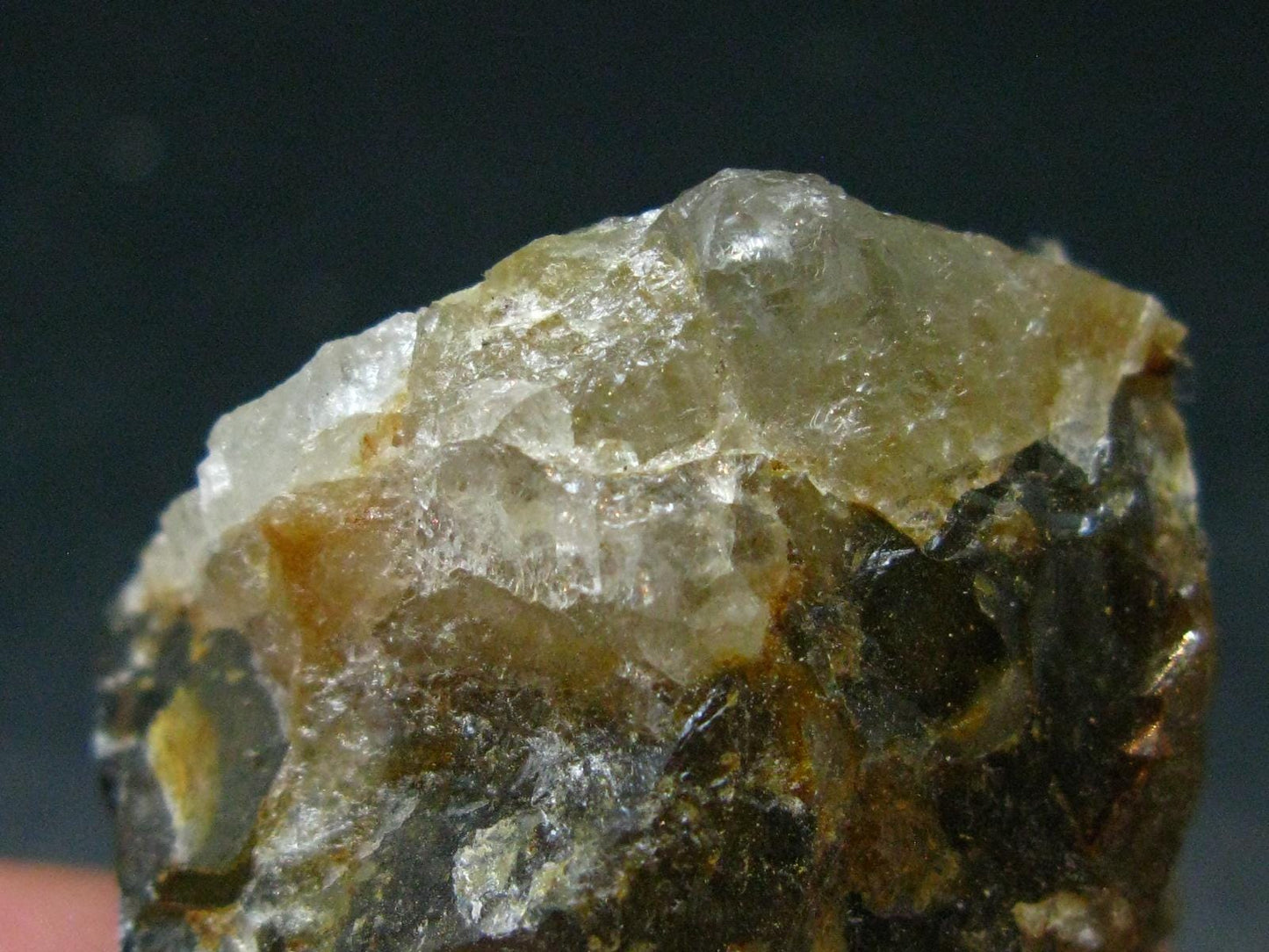 Rare Herderite on Quartz Crystal from Brazil - 52.44 Grams - 1.8"