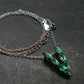 Emerald Silver Pendant W/Chain From Colombia - 2.54 Grams Total