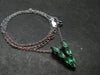 Emerald Silver Pendant W/Chain From Colombia - 2.54 Grams Total