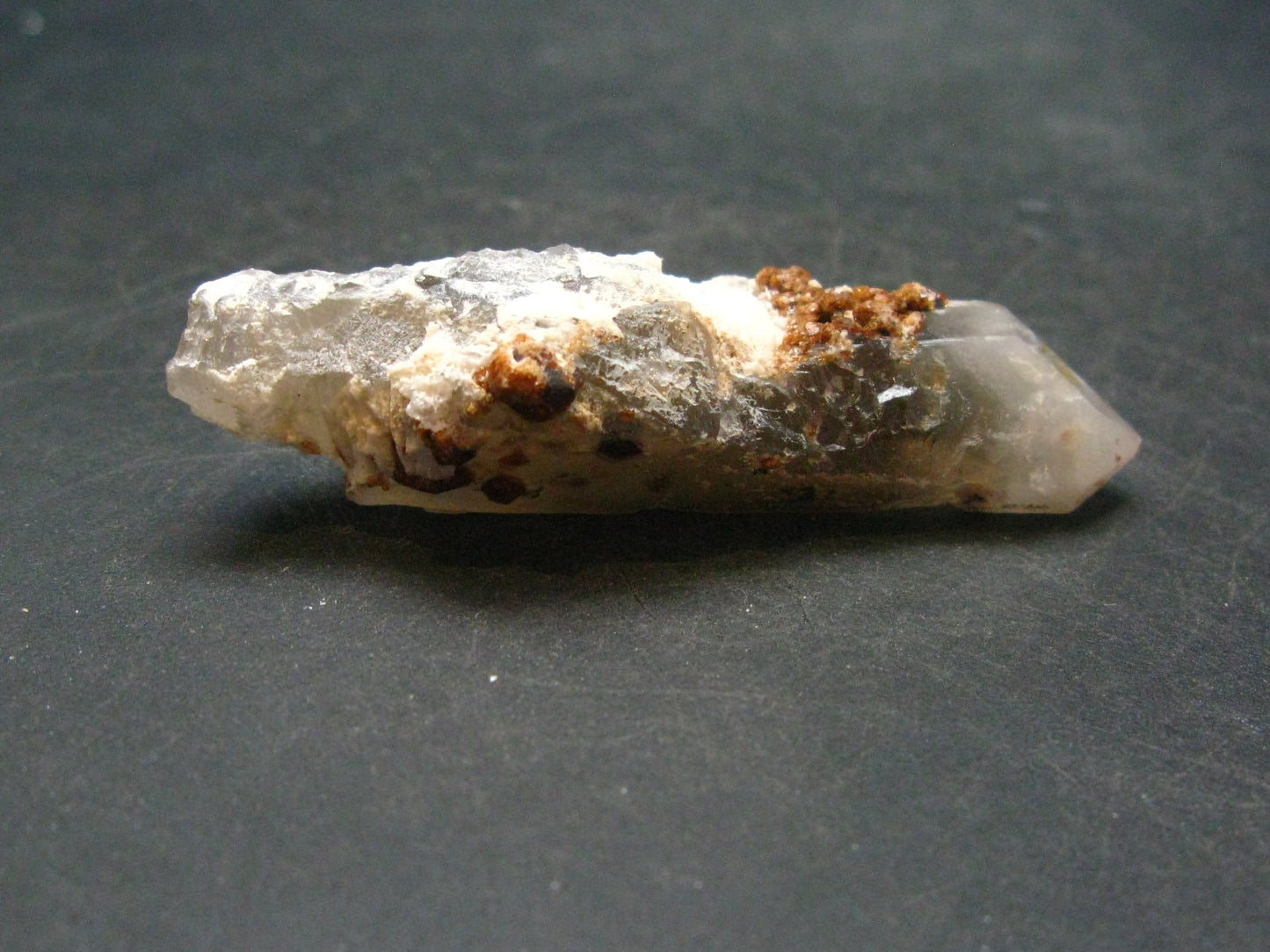 Spessartine Spessartite Garnet On Smoky Quartz Crystal From China - 2.2" - 15.54 Grams