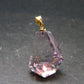 Amethyst Sterling Silver Gold Plated Pendant From Brazil - 1.4" - 8.66 Grams