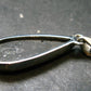 Very Rare Sterling Silver Nuumite Nuummite Pendant From Greenland - 1.6" - 5.48 Grams