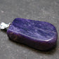 Rare High-Quality Charoite Pendant In SS From Russia - 1.4" - 5.15 Grams