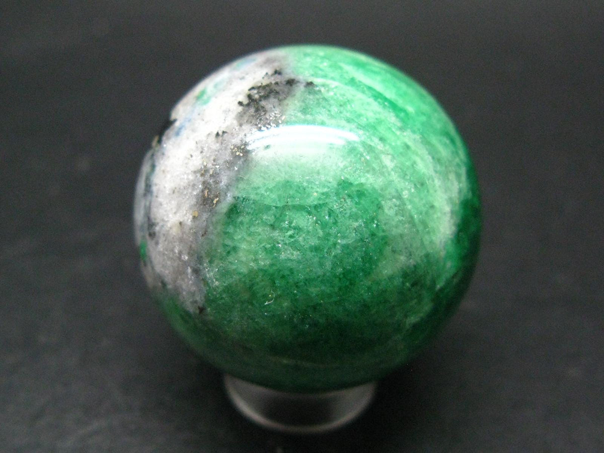 Gem Tsavorite Garnet Sphere Ball From Tanzania - 62.29 Grams - 1.3"