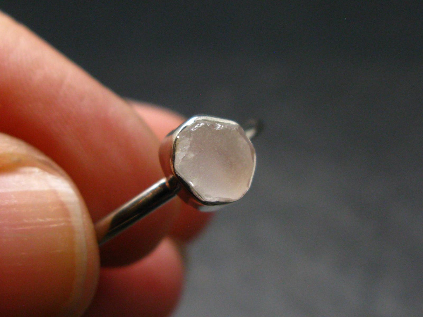 Phenakite Phenacite Sterling Silver Size 8 Ring from Russia - 1.94 Grams
