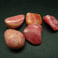 Lot of 5 natural rich pink color Rhodochrosite tumbled stones from Argentina