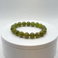 Natural Peridot Bead Bracelet | August Birthstone Jewelry