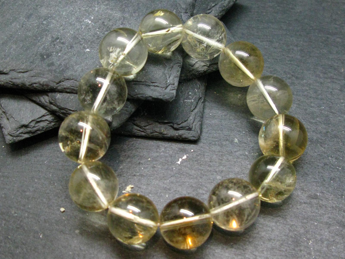 Citrine Genuine Unheated Bracelet ~ 7 Inches ~ 16mm Round Beads