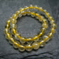 Rutilated Quartz Genuine Bracelet ~ 7 Inches ~ 4mm Round Beads