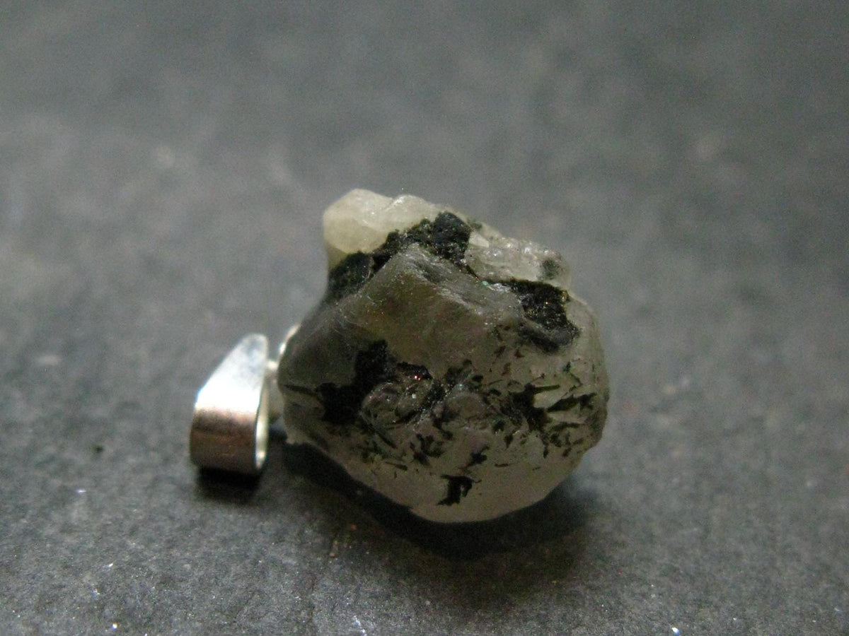 Phenakite Phenacite Crystal Silver Pendant From Russia - 0.7" - 1.94 Grams
