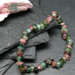 Watermelon Bicolor Tourmaline Genuine Bracelet ~ 7 Inches ~ 7mm Tumbled Beads