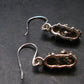 Raw Campo Del Cielo Meteorite Earrings In Silver From Argentina - 5.44 Grams