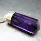 Genuine Rich Purple Faceted Amethyst Silver Pendant From Brazil - 2.1" - 14.48 Grams