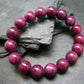 AAA Grade Ruby Genuine Bracelet ~ 7 Inches ~ 12mm Round Beads