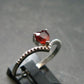 Spessartine Garnet Ring From Tanzania - Size Adjustable - 1.18 Grams
