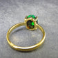 Rare Black Opal Gold Plated Silver Ring from Australia - Size 6 - 1.97 Grams